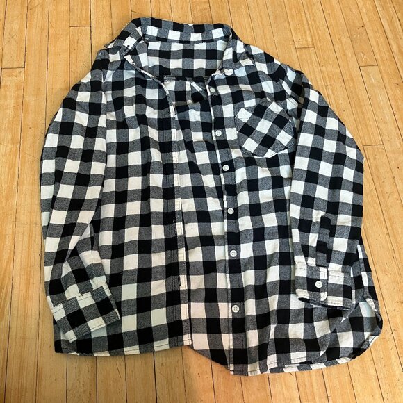 Unisex Black and White Flannel - Picture 1 of 2